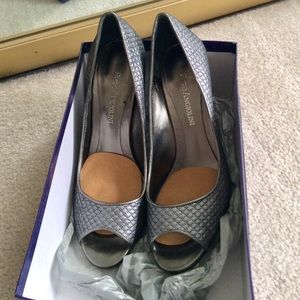 Enzo Angiolini 3.5” Open Toe Heels s: 6M w/Pads